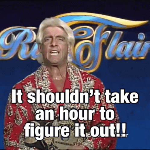 Rick Flair Figure It Out Now GIF