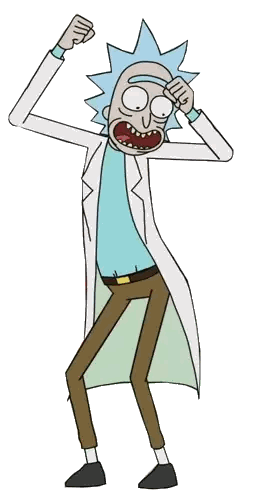 Rick from Rick and Morty Cartoon