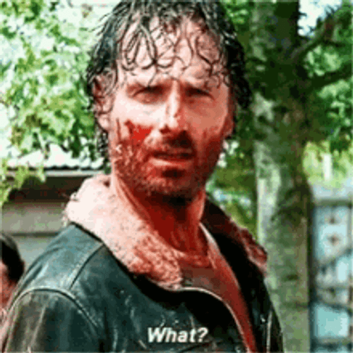 Rick Grimes Walking Dead Confused Reaction GIF