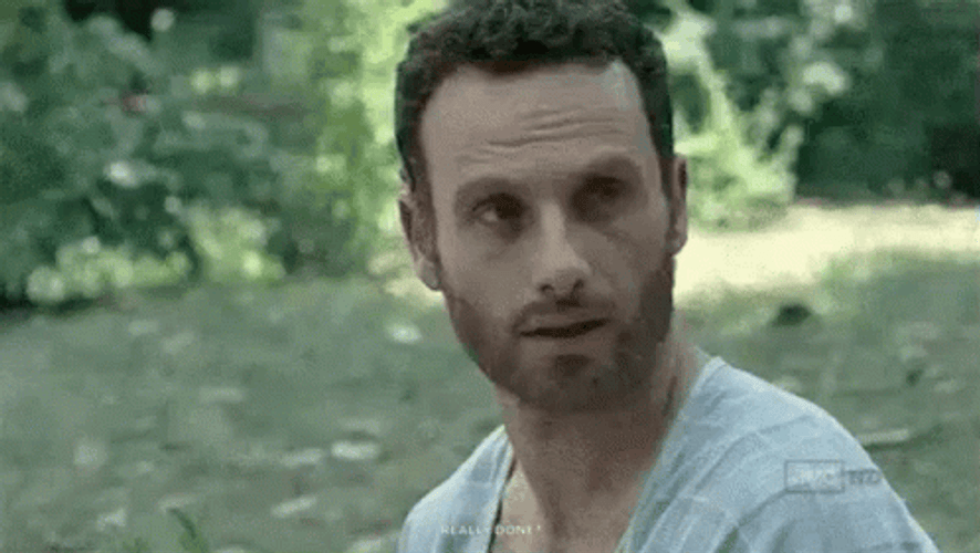 Rick Grimes Walking Dead Hit By Monday Shovel GIF