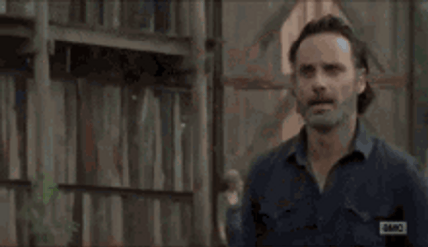Rick Grimes Walking Dead Hugging Daryl Dixion GIF