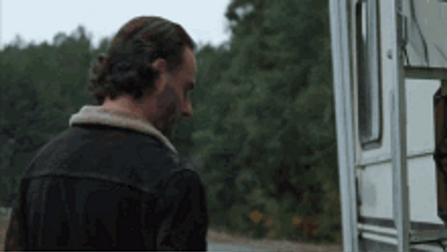 Rick Grimes Walking Dead Speaking Death Threats GIF