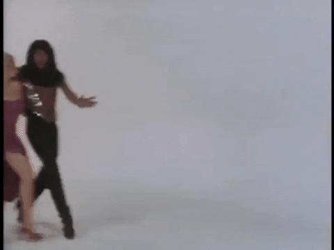 Rick James Dancing With His Partner GIF