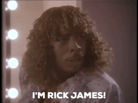 Rick James Is Angry Shouting GIF