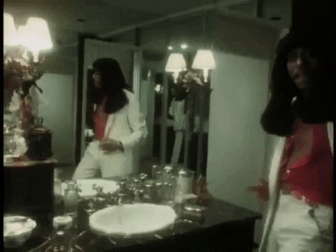 Rick James Looking In The Mirror GIF
