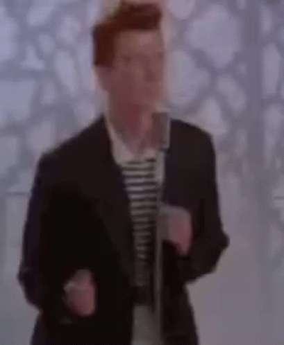 Rick Roll Meme Dancing And Singing GIF