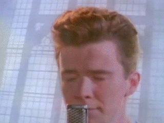 Rick Rolled Rick Astley Music Video GIF