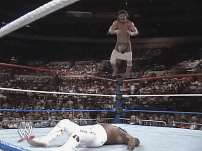 Rick Rude Wrestling Hip Thrust GIF