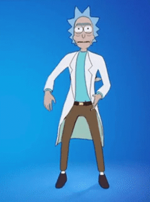 Rick Sanchez Fortnite Dances GIF