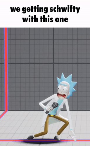 Rick Singing Into Microphone We Getting Schwifty With This One