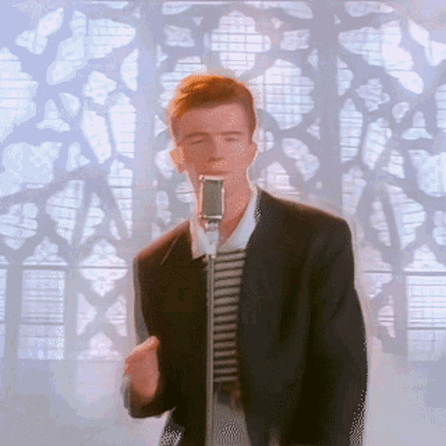 Rickroll Rick Astley Never Gonna Give You Up GIF