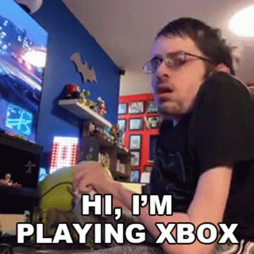 Ricky Berwick Playing Xbox GIF
