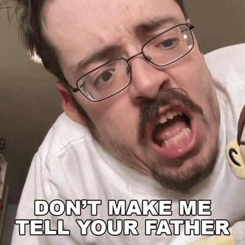Ricky Berwick Saying Don't Make Me Tell Your Father GIF