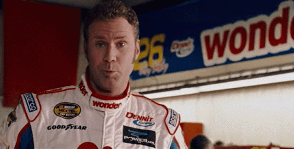 Ricky Bobby Run With Pax Talladega Night GIF