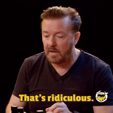 Ricky Gervais That's Ridiculous GIF