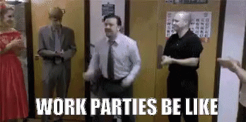 Ricky Gervais Work Party Be Like Meme GIF