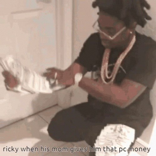 Ricky Kneeling for PC Money