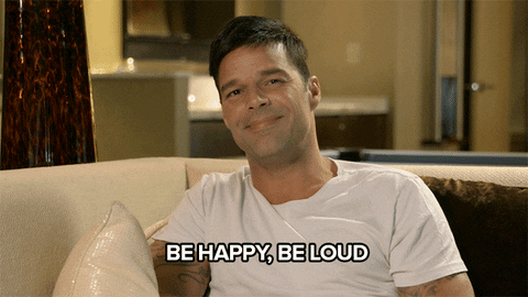 Ricky Martin Be Happy Be Loud GIF