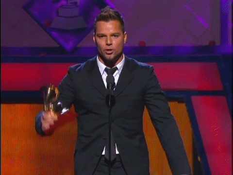 Ricky Martin Latin Grammy Awards GIF
