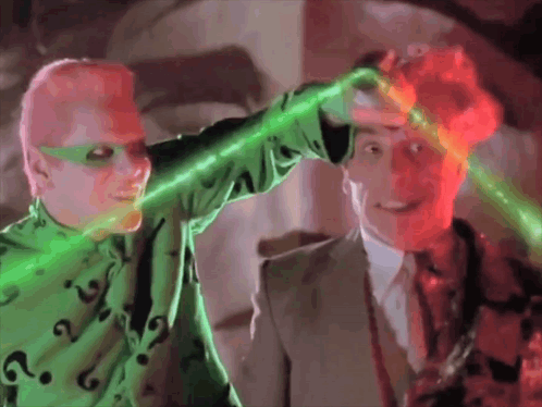 Riddler Sucking Man's Energy GIF