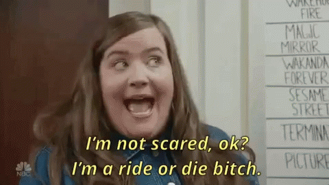 Ride Or Die I'm Not Scared GIF