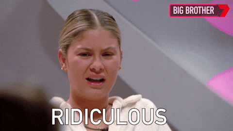 Ridiculous Girl In Big Brother GIF