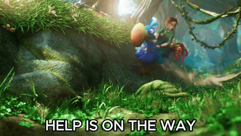 Riding A Bird Help Is On The Way GIF