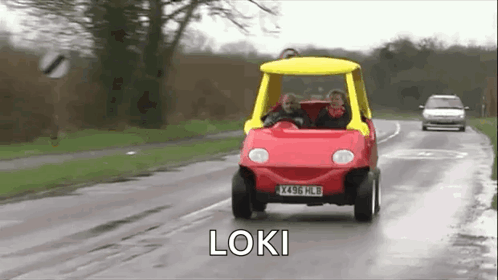 Riding A Toy Car Meme GIF