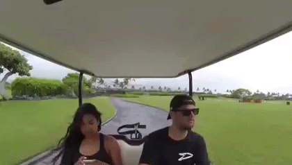 Riding Golf Cart GIF