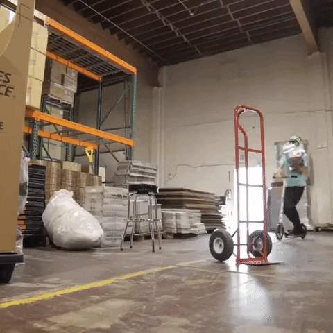 Riding Scooter To Work Mishap GIF