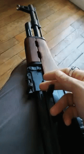 Rifle With AK-47 GIF