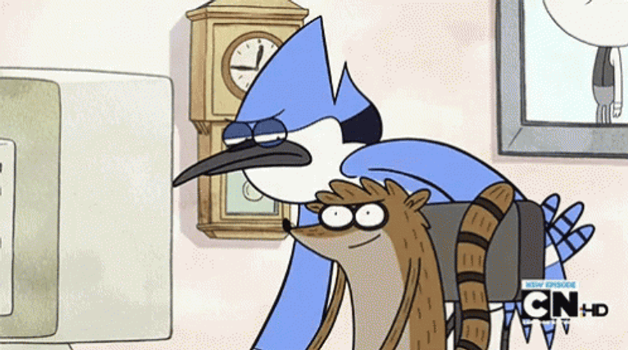 Rigby Twirling Regular Show GIF