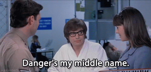 Evil is my middle name. Evil is my middle name