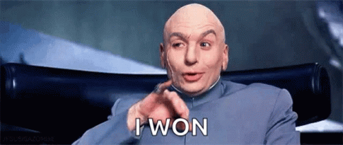Right Dr Evil I Won GIF