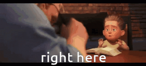 Right Here The Incredibles Bob Parr GIF