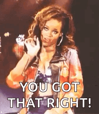 Right On Sassy Superstar Rihanna GIF