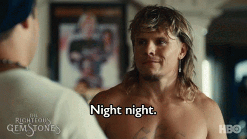 Righteous Gemstones Tony Cavalero Night Night GIF
