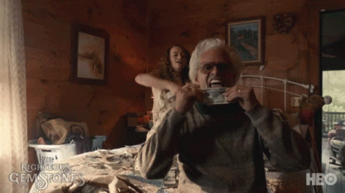 Righteous Gemstones Freeman Licking Money Shower GIF