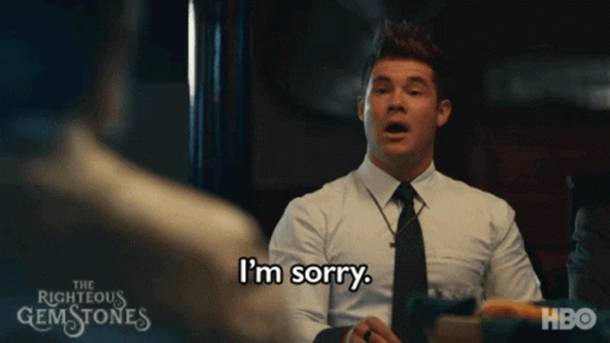 Righteous Gemstones Adam DeVine Im Sorry GIF