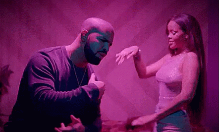 Rihanna And Drake Dancing Work GIF