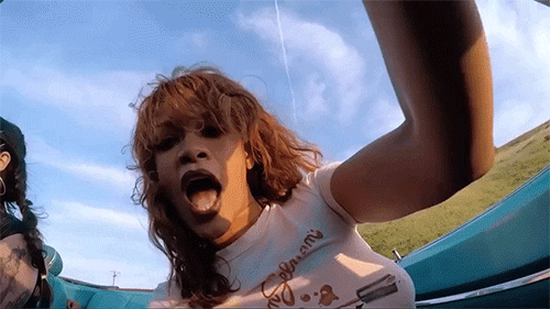 Rihanna Better Have My Money Riding A Car GIF