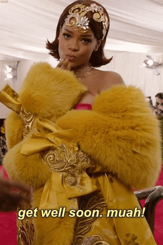 Rihanna Get Well Soon Muah GIF
