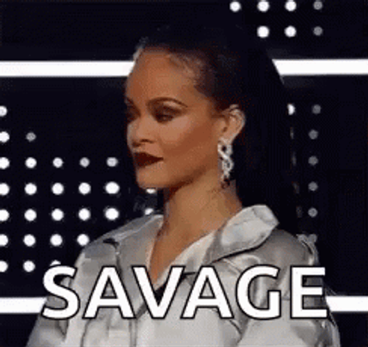 Rihanna Savage Reaction GIF