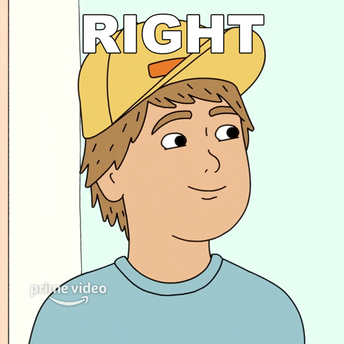 Riiight Happy Reaction Fairfax Animated Series GIF