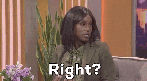 Riiight Issa Rae Passive Response GIF