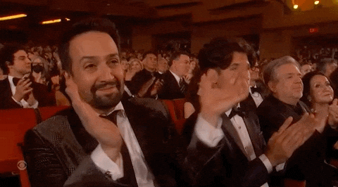Riiight Lin Manuel Miranda Applauding GIF