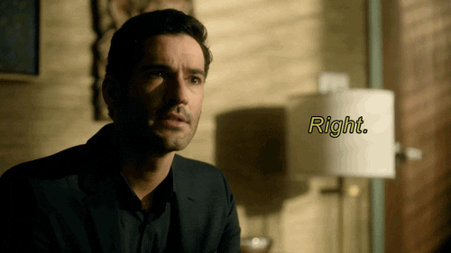 Riiight Tom Ellis Lucifer GIF