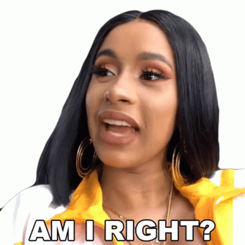 Riiiight Cardi B GIF