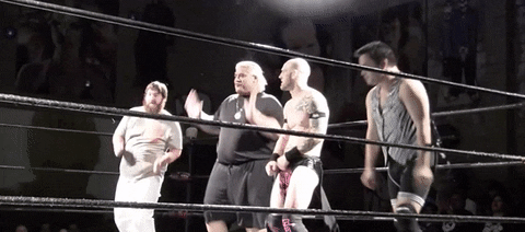 Rikishi And His Team Dancing GIF