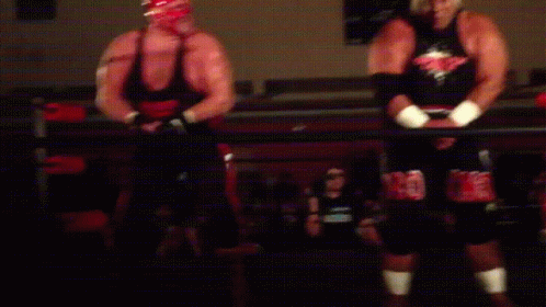 Rikishi And Vader Do The Too Cool Dance GIF